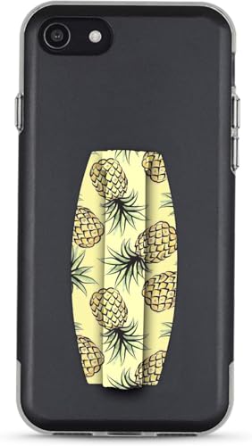 Gear Beast Universal Cell Phone Grip - Ultra Slim Elastic Finger Holder & Phone Stand - color: Pineapples