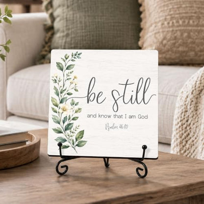 Be Still and Know That I Am God Wood Sign 5.1" Christian Decor(036 - color: Be still7