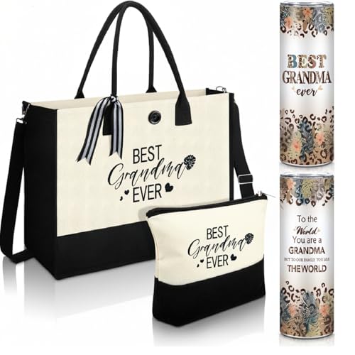 Silkfly 3 Pcs Best Grandma Ever Gifts Set for Thanksgiving Christmas Day - style: Best Grandma Ever