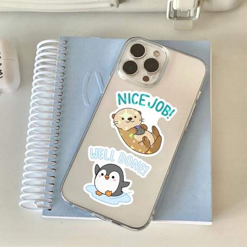 200PCS Holographic Animal Reward Stickers for Kids, Cute Inspirational Affirmation Stickers with Motivational Quotes for Water Bottles Laptops Journals, Teacher Reward Sticker for Classroom Students - style: 200 PCS Holographic Animal Inspirational Sticke