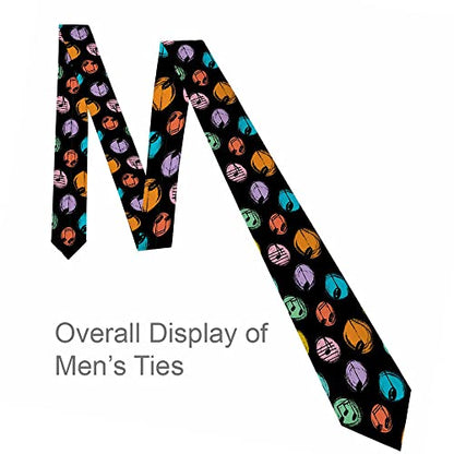 Men's Ties Novelty Tie Necktie for Men Teen Boys Multicolor Tie Party Holiday Thanksgiving Christmas - color: Musical Notes Multicolor