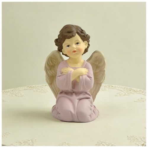 Praying Angel Figurine, 3.74 Inch Resin Guardian Angel Home Decor - style: 3.74'' Little angel cross hands kneeling