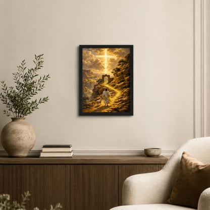 Framed Christian Canvas Wall Art 12x16 For Living Room Bedroom - color: Religion - 2, size: 12"L x 16"W