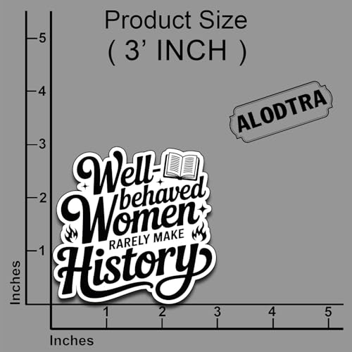 (3PCS) Well Behaved Women Rarely Make History Vinyl Sticker Pack Durable Waterproof Stickers for Laptop Water Bottle Car Bumper Phone Case - color: Well Behaved Women Rarely Make History