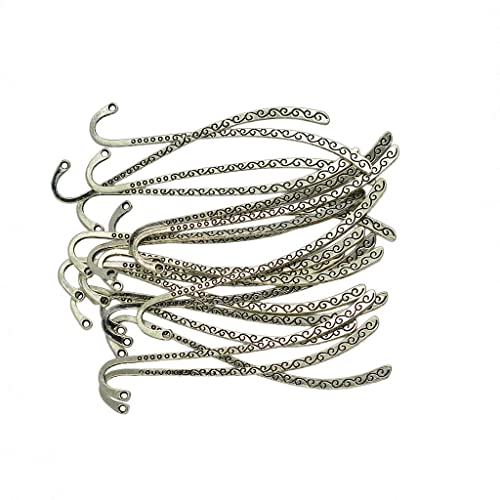 Esquirla 30x Retro Silver Bookmark Metal Charms Pendant for - color: 30pcs Tibetan Silver
