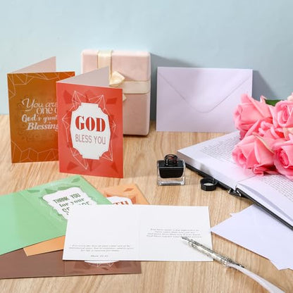 Gersoniel 36 Sets Pastor Appreciation Cards, with Envelopes, Solid Color - style: Solid Color