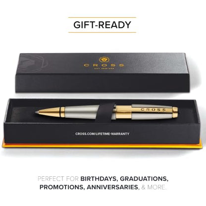 Cross Edge Sonic Titanium Selectip Rollerball Pen, Medium Point, Black Ink - color: Gold
