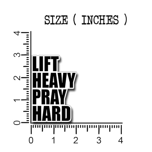 (3Pcs) Lift Heavy Pray Hard Sticker Christian Inspirational Decals Decorate Books Laptop Phone Water Bottles Kindles Tumbler Waterproof Vinyl Stickers 2,2 x 3 Inch - color: Lift Heavy Pray Hard