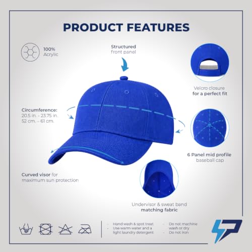 Custom Baseball Cap Team Jesus Life Time Member Christian God - color: Royal Blue Personalized Text Here