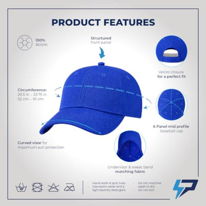 Custom Baseball Cap Team Jesus Life Time Member Christian God - color: Royal Blue Personalized Text Here