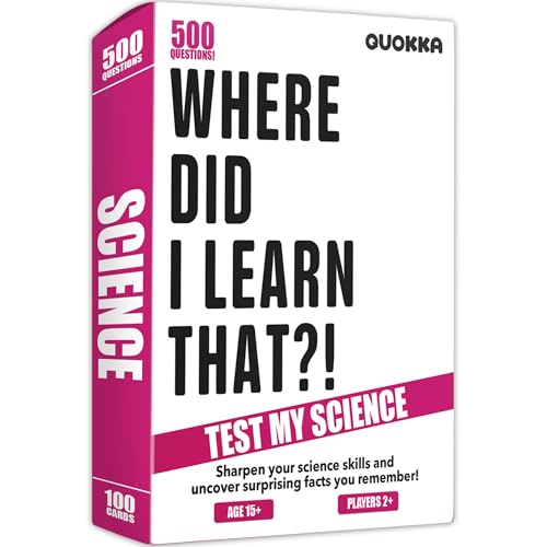 Trivia Card Games for Adults — Family Board Games for Teens and Adults - color: 3. Science