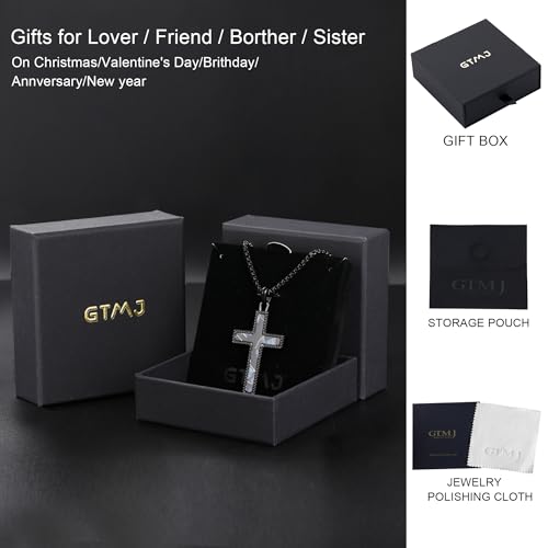 Wooden Cross Necklace for Men With Stainless steel And Black Ebony Adjustable Box Chain 24–26 inches Suitable for Everyday Wear And Christian Gifts for Men - color: Black-F