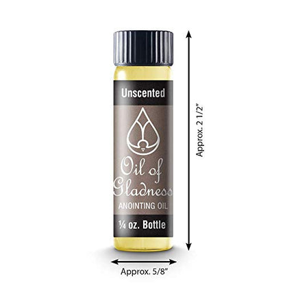 Oil of Gladness Unscented Anointing Oil - Oil for Daily Prayer, Ceremonies, and Blessings - 1/4 oz - size: 1/4 Ounce