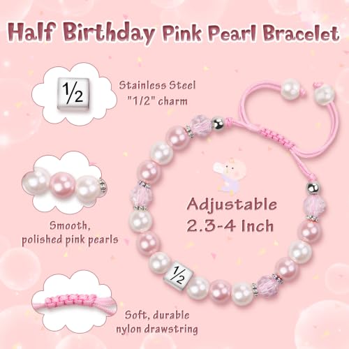 Sereney Birthday Gifts for Girls, 1-16 Year Old Girl Birthday Bracelet Gift - style: Half Bday