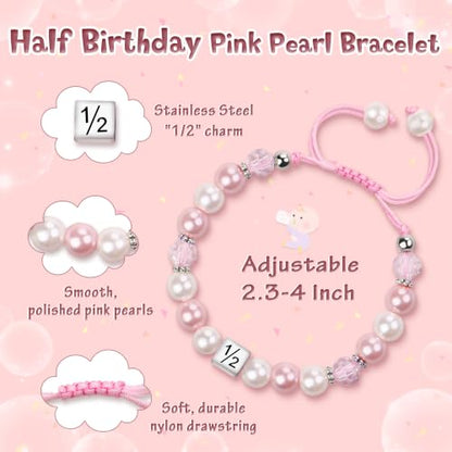 Sereney Birthday Gifts for Girls, 1-16 Year Old Girl Birthday Bracelet Gift - style: Half Bday
