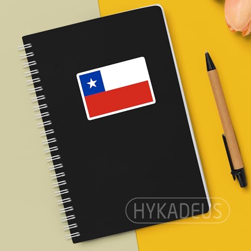 (3Pcs) Chile Flag Sticker – Chilean Stickers National Flags, 3" x 1.8" - color: Chile