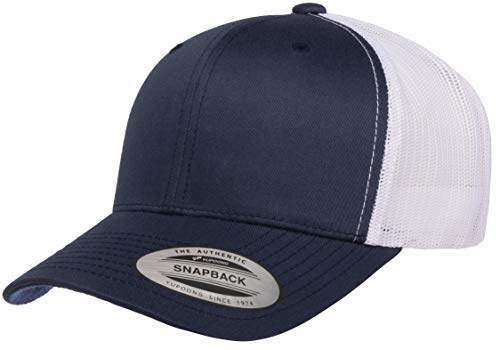 Yupoong Yp Classics Retro Trucker Cap - color: Navy/White, size: One Size, style: Single