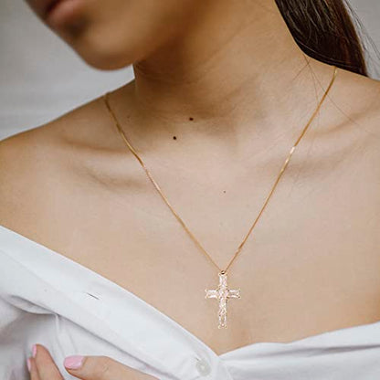 Cross Pendant Necklace for Women Jewelry Gold Cross Necklaces for Women Cross Necklace Minimalist Trendy Jewelry Valentines Day - style: CN13