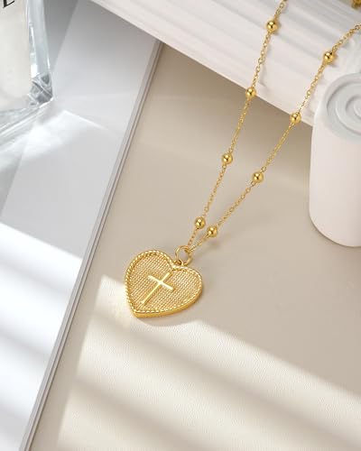 Jeka Confirmation Gifts for Teen Girls-Cross Necklace for Daughter Granddaughter Niece Sister