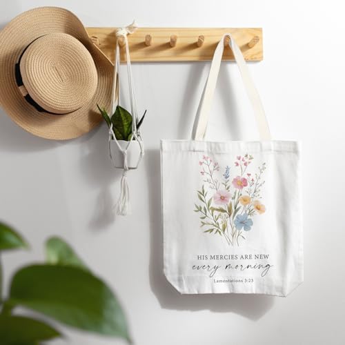 FBB Christian What's the Best that Could Happen Inspirational Tote Bag - color: Lamentations 3:23