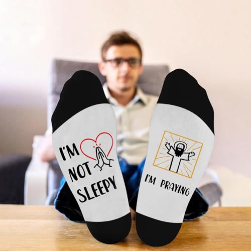 Christian Gifts, Religious Gifts for Men, Bible Verse Pastor Gift, Easter Inspirational Baptism faith Gift, Encouragement Birthday Presents, Christian Jesus Socks