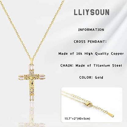 Cross Pendant Necklace for Women Jewelry Gold Cross Necklaces for Women Cross Necklace Minimalist Trendy Jewelry Valentines Day - style: CN3