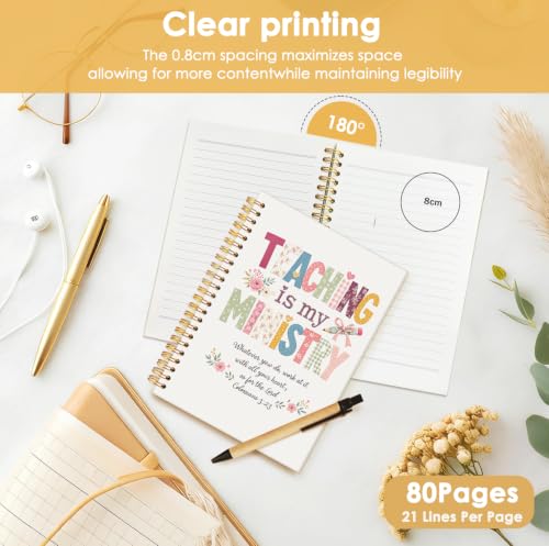 Teachers Gifts Spiral Notebook, Teacher Appreciation Gift Notebook - color: 01-teacher