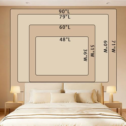 Apdidl Boho Hippie Wall Tapestry for Bedroom, Mandala Indian Tapestries - color: Boho Tapestry, size: 79"L x 60"W