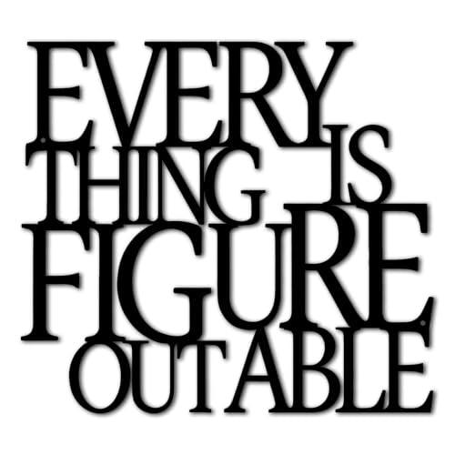 Wall Art for Living Room Home Office Decor Inspirational Gifts for Women - color: Everything is Figureoutable
