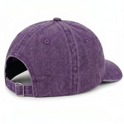 Christian Gifts for Men Women, Religious Cross Logo Embroidered Low Profile Unisex Dad Hat - color: Purple