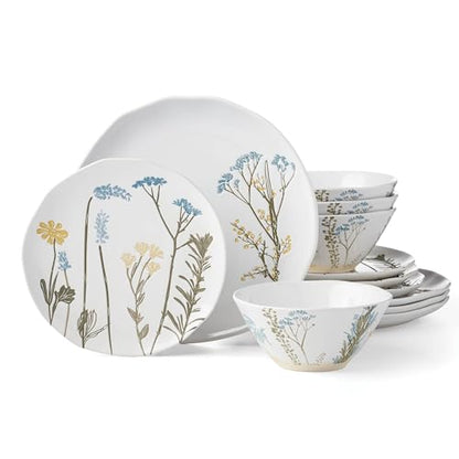 Lenox Wildflowers Stoneware 12-Piece Dinnerware Set for 4 - style: 12-Piece Dinnerware Set