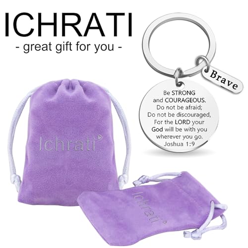 Christian Gifts for Men Women Religious Brave Keychain Gifts