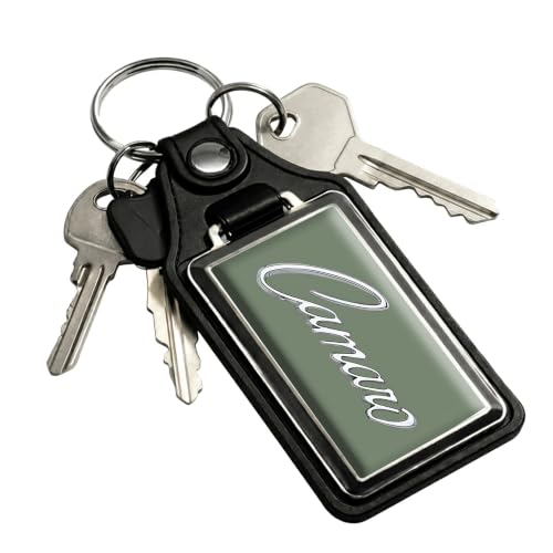 Brotherhood Car Key Chain for Camaro - Classic Models Keychain - color: Frost Green 69 Script