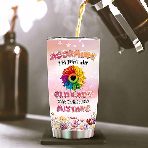 WAZONE Personalized Hippie Gypsy Soul Van Tumbler Cup 20oz 30oz Custom Name Flower Travel Mug Sayings Funny Gifts Birthday Christmas For Girl Women Friends Stainless Steel Insulated - color: Hippie