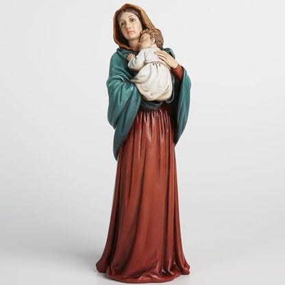 BC Catholic Madonna of The Streets Statue, Blessed Virgin Mary Figure, Holy Mother Home Décor, Religious Gift 9.2" H, Renaissance Sculpture Handmade by Buildclassic