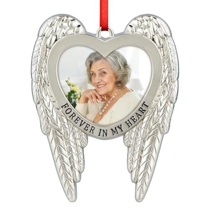 D4DREAM Memorial Christmas Ornament Metal Angel Wing Memorial Picture Frame - color: 3-1 Angel