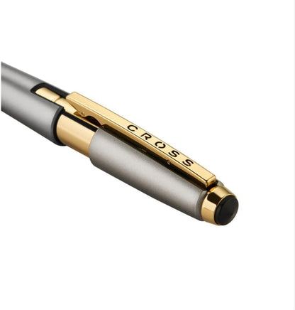 Cross Edge Rollerball Pen, Includes Luxury Gift Box (Titanium and Gold)