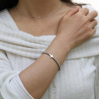 RZKING Cross Bracelet for Women, Christian Gifts for Women Friends Mom - style: Birthday