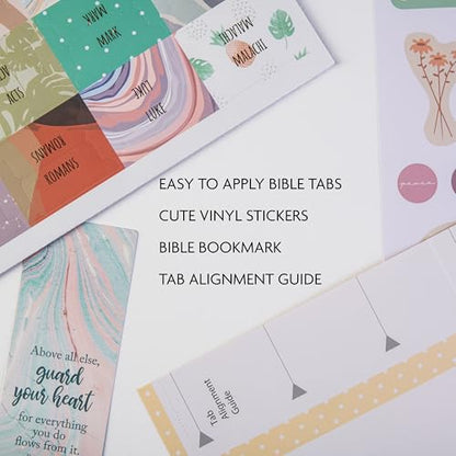 DiverseBee Laminated Bible Tabs for Women and Men (Uniform Theme) - color: Uniform