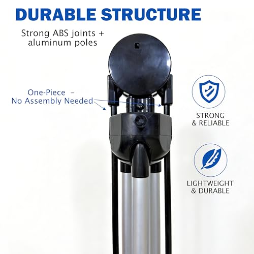 Adjustable X Banner Stand 24"x63" to 30"x72" 1 PACK ,Reinforced One Piece Top Bar, Portable Aluminum X Frame Display with Carry Bag for Trade Shows & Events (STAND ONLY)