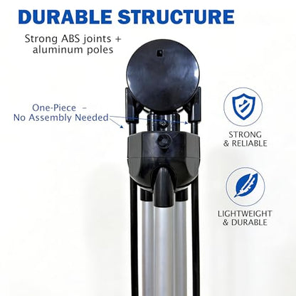 Adjustable X Banner Stand 24"x63" to 30"x72" 1 PACK ,Reinforced One Piece Top Bar, Portable Aluminum X Frame Display with Carry Bag for Trade Shows & Events (STAND ONLY)