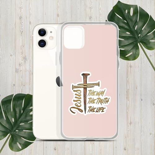 Jesus The Way The Truth The Life Sticker Cross Christian Religious Bible Verse Humor Sticker Bookish Book Lover Waterproof Die-Cut Vinyl Decal for Water Bottle Laptop Phone for Mom Dad Friend
