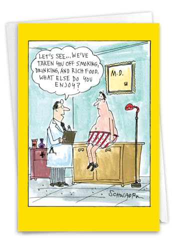 NobleWorks - Funny Get Well Greeting Card with 5 x 7 Inch Envelope (1 Card) What Else You Enjoy 4476 - style: What Else You Enjoy