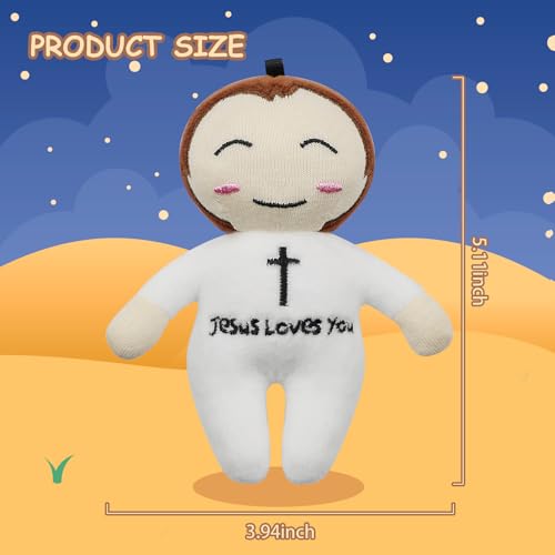 free-space Jesus Plush Doll Christ Religious Figure Toys for Boy Girl Christening Gift (Jesus (Small)) - color: Jesus (Small)