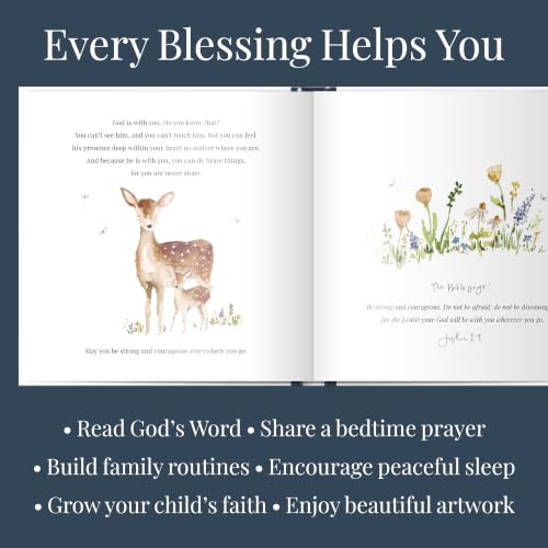 Bedtime Blessings for Little Ones: A Christian Picture Book with 18 Scripture-Based Readings for Peaceful Nights | Ages 4–8