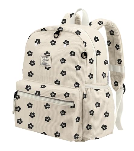 atgark Corduroy Toddler Backpack for Boys Girls Kids Preschool Backpacks - color: Flower Corduroy, size: Age 2-5 (13.3" H Fit A4 Folder)
