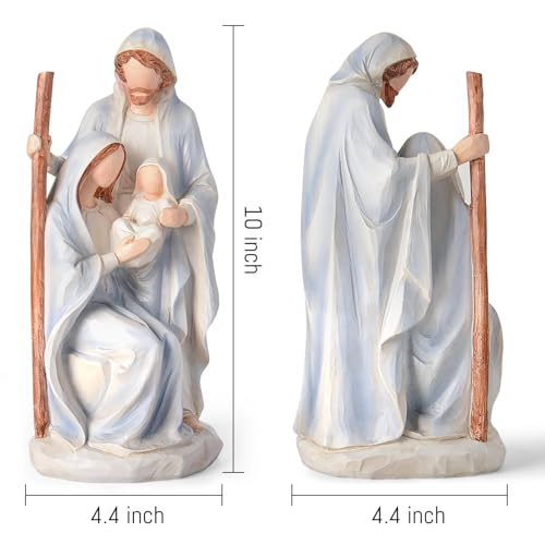 10" Nativity Scene Set Holy Family Ornament Statue Resin Figurine