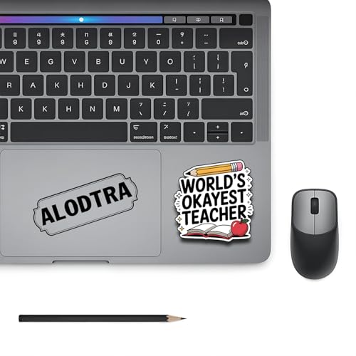 (3PCS) World's Okayest Nurse Sticker Pack Durable Waterproof Vinyl Stickers for Laptop Water Bottle Car Bumper Phone Case - color: World's Okayest Teacher
