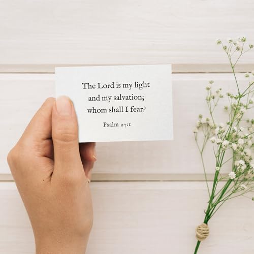Bible Verse Cards, 60 Scripture Cards with Bible Verses - color: White