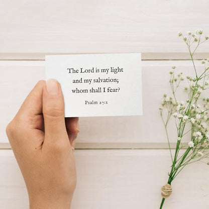 Bible Verse Cards, 60 Scripture Cards with Bible Verses - color: White